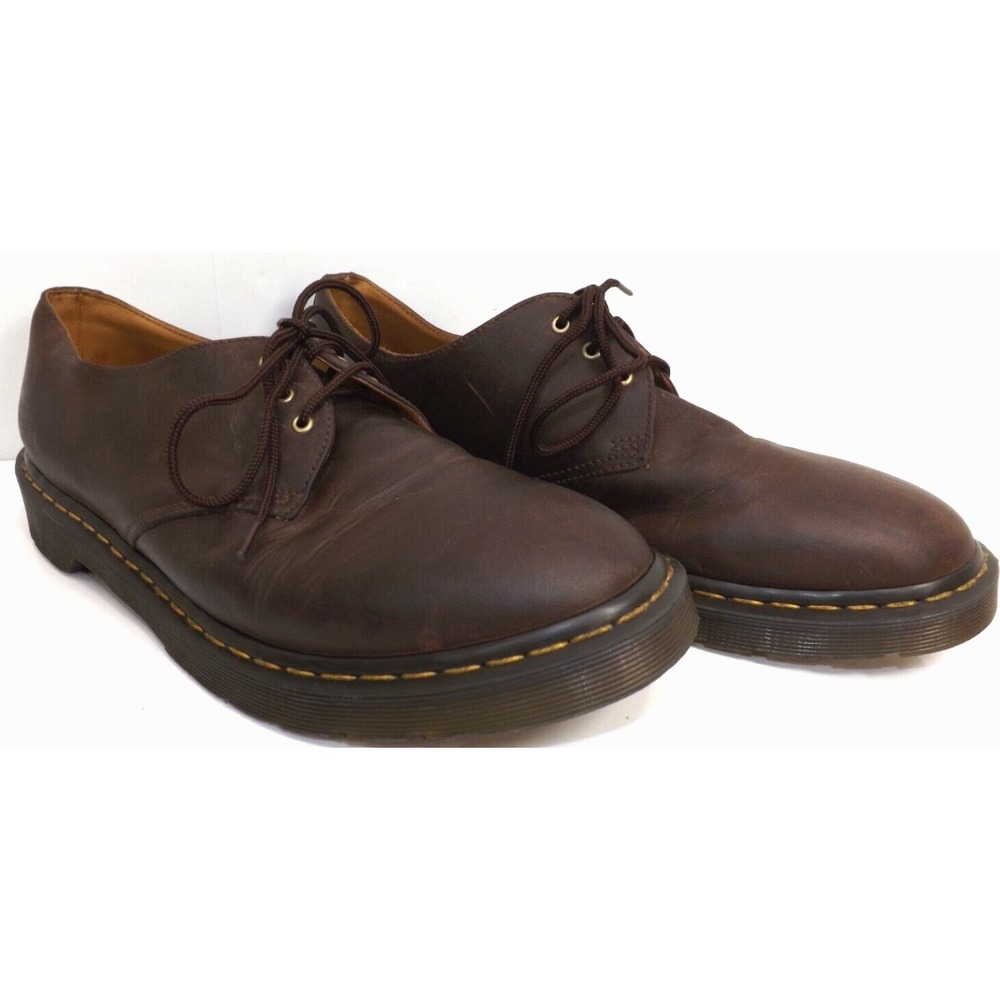 Dr. Martens DORIAN brown leather laced oxfords - Men's size 13